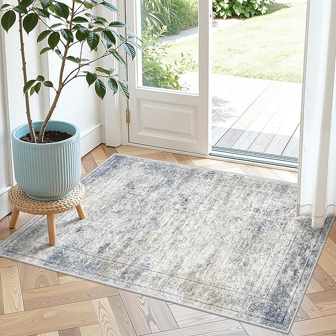 2x3 Washable Rug Runner for Bathroom, Soft Entryway Rug for Laundry Room by Restydon