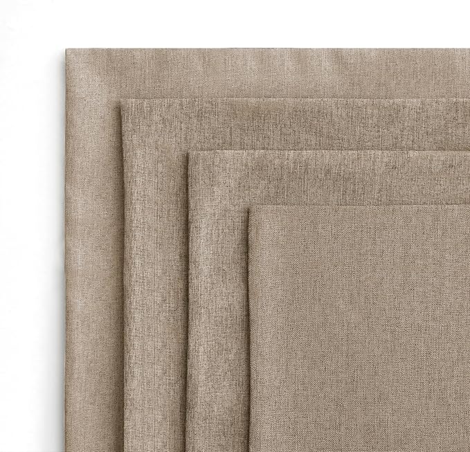 MIULEE Pack of 4 Decorative Outdoor Throw Pillow Covers Linen Waterproof Pillow - Image 5