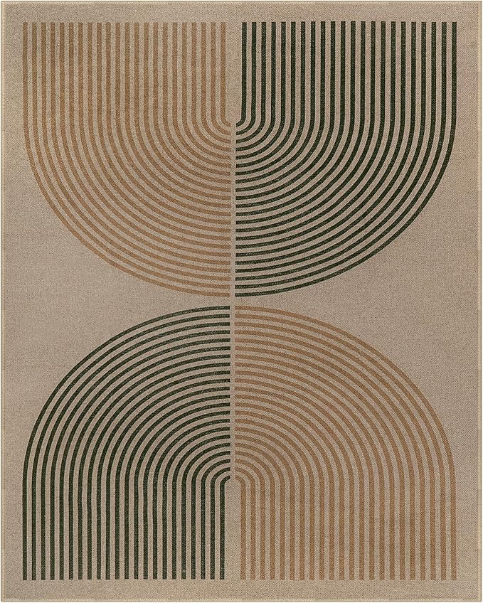 Lahome Enfys Modern Rainbow Outdoor Easy Jute Rug, Area Rugs 9x12 Living Room - Image 7