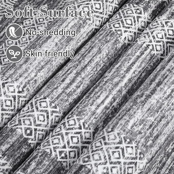 Washable 2.5x10 Kitchen Runner Rug, Easy Clean Geometri Rugs - Image 3