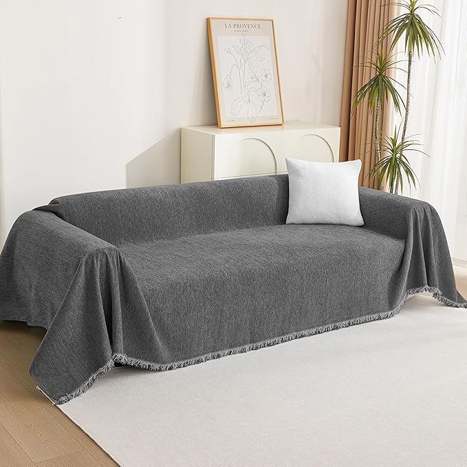 MYSKY HOME Couch Covers for 3 Cushion Couch Sofa, Sectional Couch Cover L Shape - Image 8