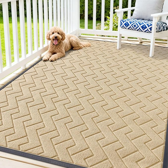 OLANLY Front Door Mat Indoor Outdoor Entrance, Waterproof All-Season, by OLANLY