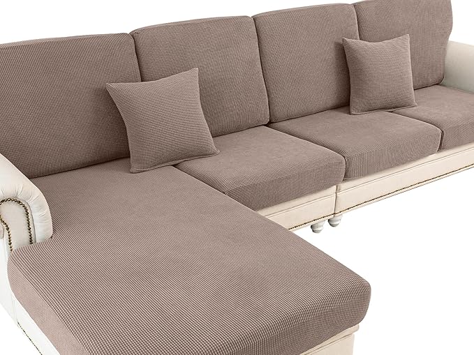 Couch Cushion Cover Loveseat Cover or 2 Seat Sofa Cover Washable Stretch by LA+MEACK