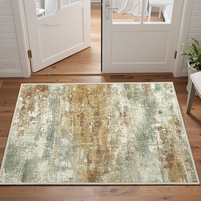 2x3 Rugs for Entryway Entrance Kitchen Bathroom, Machine Washable Modern - Image 2