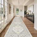 Washable Runner Rug 2.5x14, Non-Slip Long Kitchen Mats by Restydon