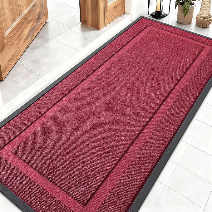 OLANLY Front Door Mat Indoor Outdoor Entrance, Waterproof All-Season, by OLANLY