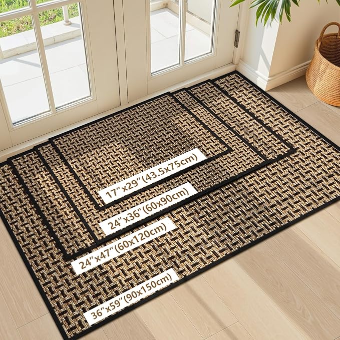 LEKEEPGO Door Mat Indoor Entrance 24"x36", Absorbent Indoor Door Mat, Non Slip - Image 7