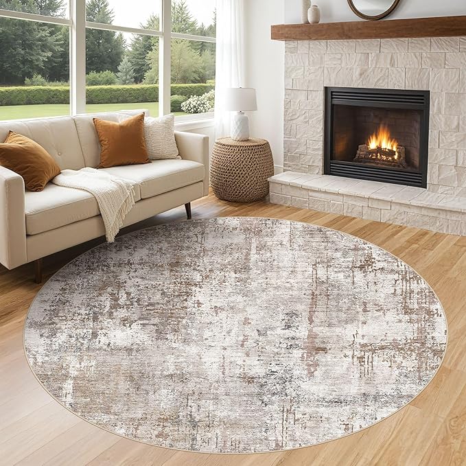 UERMEI 6ft Round Area Rug Living Room Rugs - Image 4
