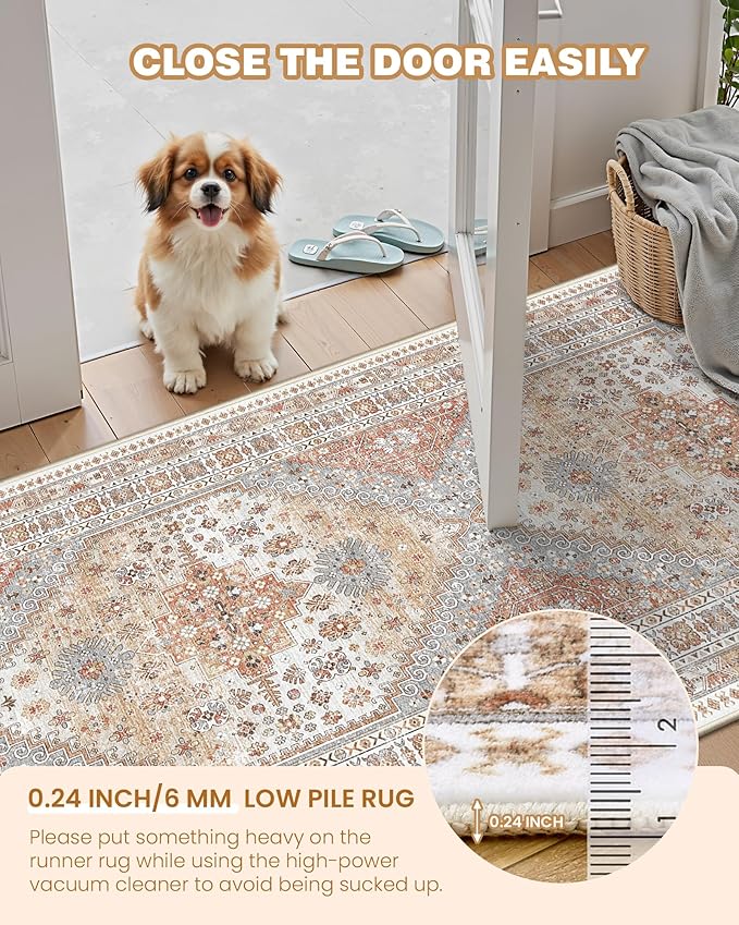 3x4 Washable Area Rug for Entryway, Soft Kitchen Rugs Non Slip for Dining Room - Image 6