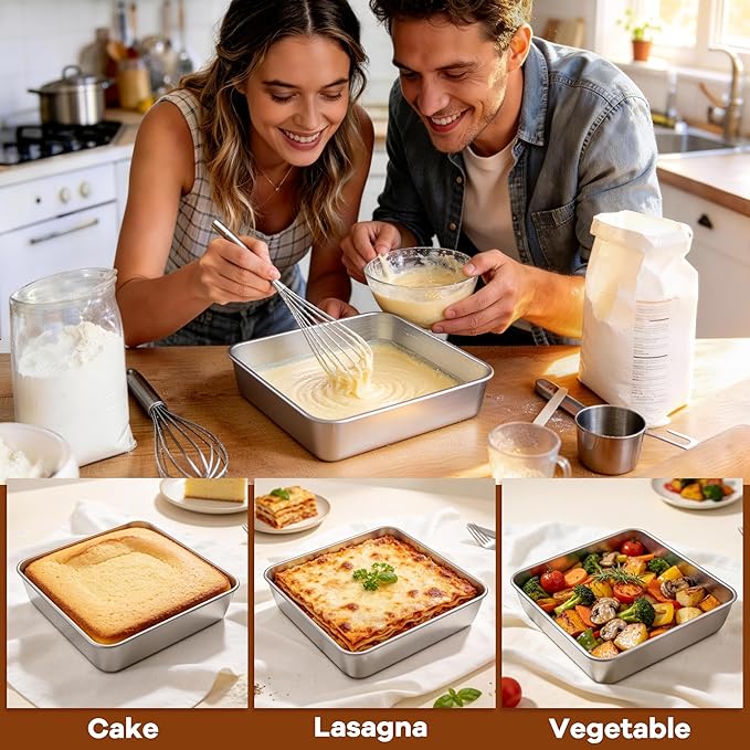LIANYU 8 x 8 Square Baking Pan - Image 7