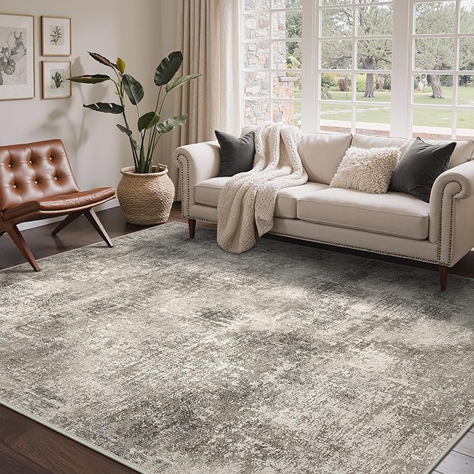 Area Rugs 6x9 for Living Room Bedroom, Modern Abstract Machine Washable Rug by BEIMO