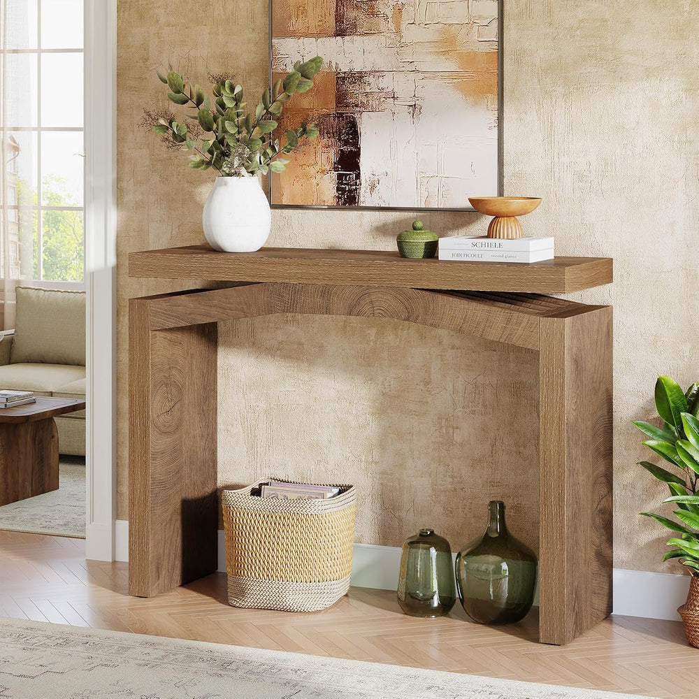 Tribesigns 40-Inch Console Table for Entryway, Farmhouse Wood Entry Table | S...