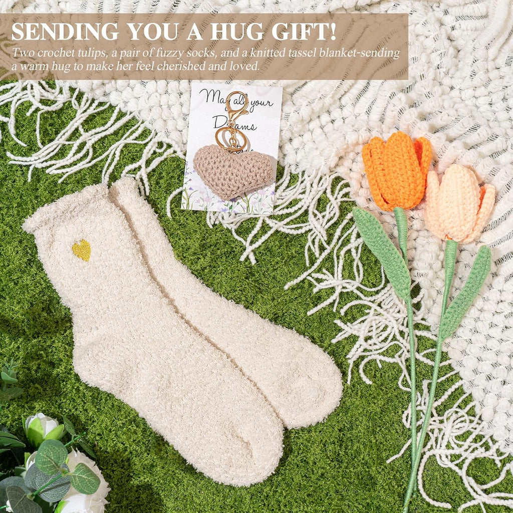 Birthday Gifts for Women - 13PCS Unique Happy Birthday Easter Gifts Basket for Mom Her Best Friend Sister Wife Girlfriend Coworker - Relaxing Spa Self Care Package Mothers Day Set (Beige)