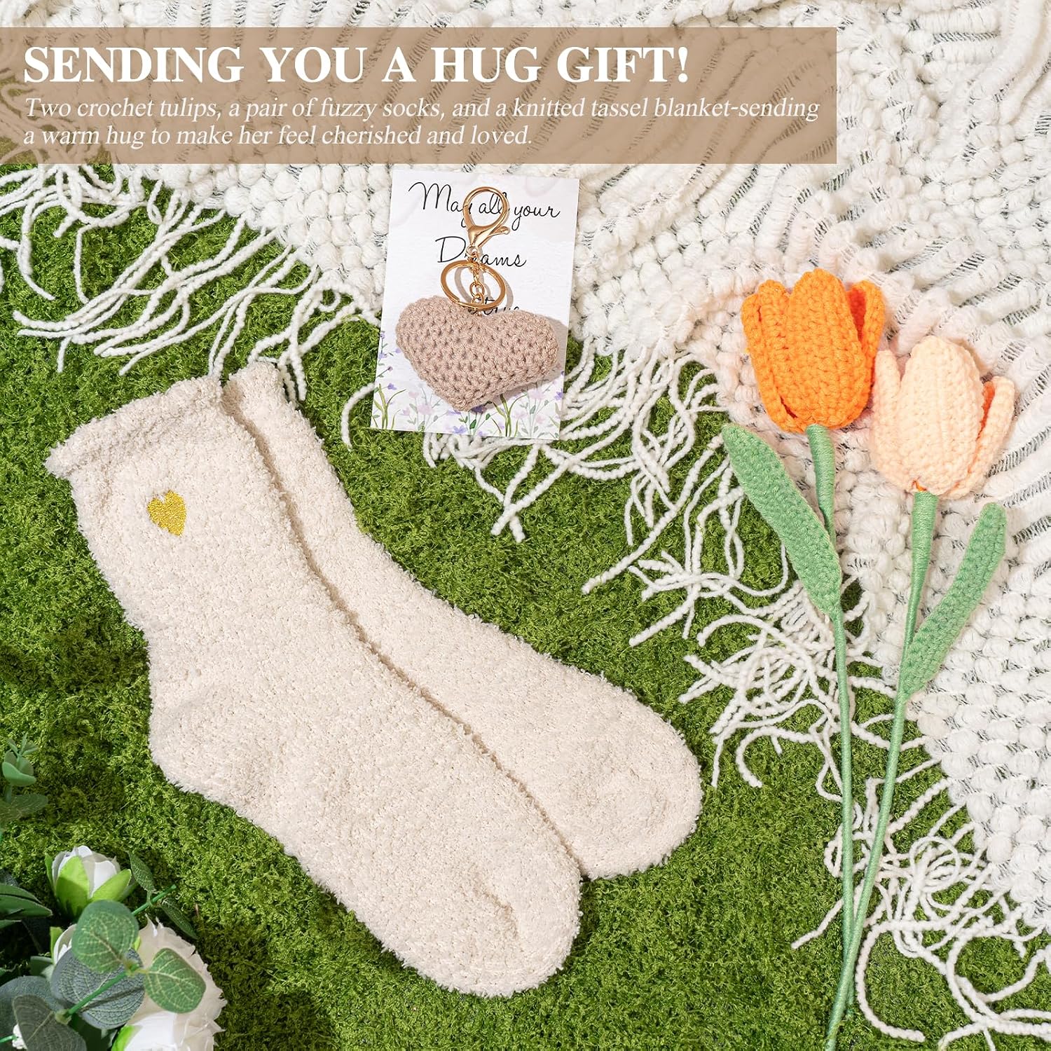 Birthday Gifts for Women - 13PCS Unique Happy Birthday Easter Gifts Basket for Mom Her Best Friend Sister Wife Girlfriend Coworker - Relaxing Spa Self Care Package Mothers Day Set (Beige)
