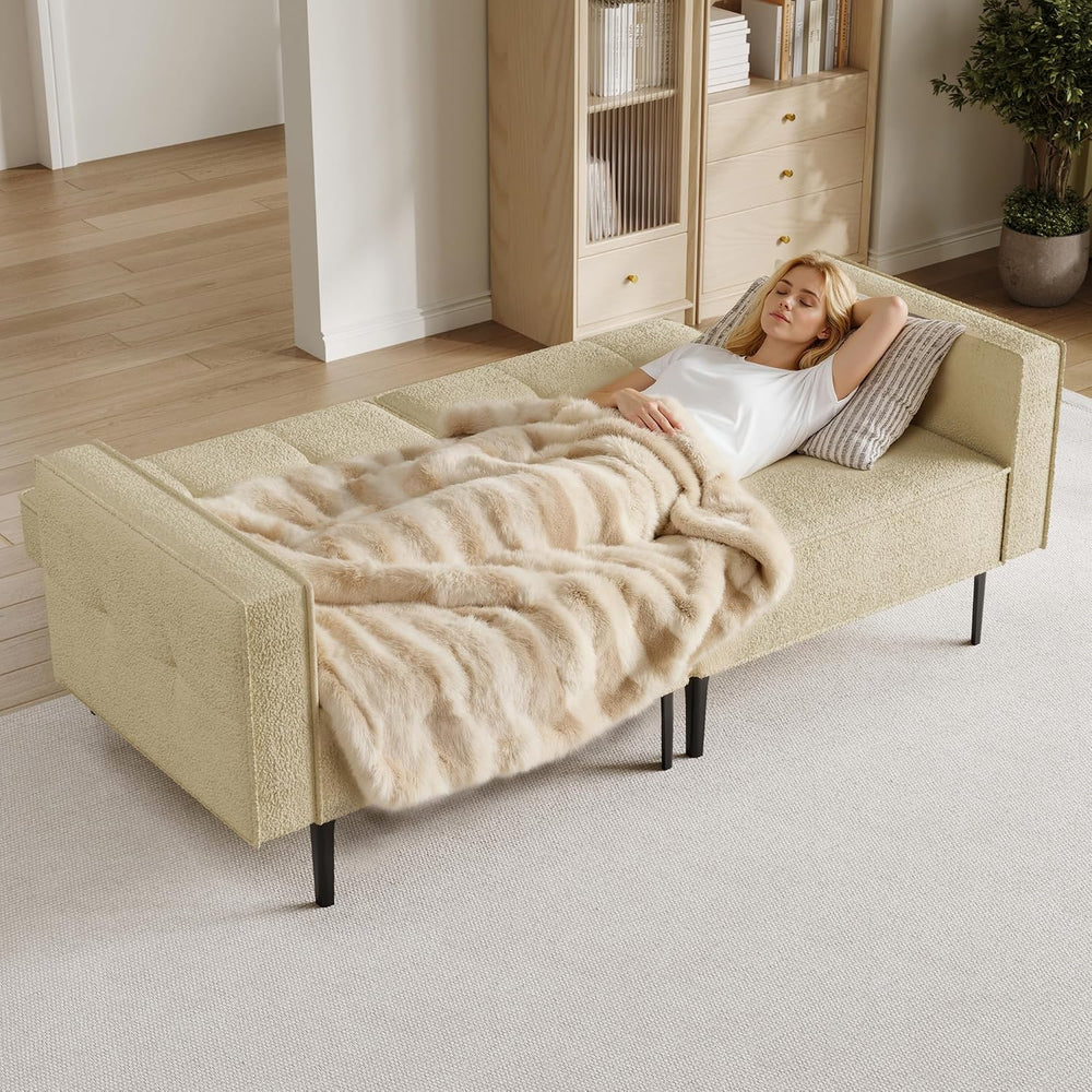 Furnify 68" W Loveseat Sofa, Modern Love Seat Couches for Living Room, U...