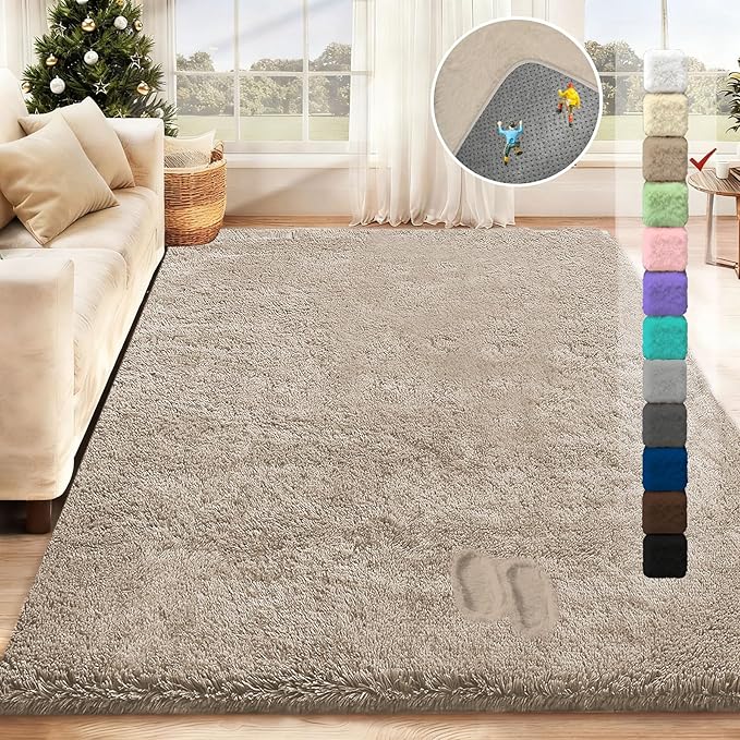 5x8 Area Rug for Living Room: Fluffy Shag Soft Washable Rugs Fuzzy Plush Indoor - Image 2