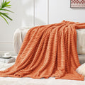 BEDELITE Fleece Blanket Twin Size – 3D Ribbed Jacquard Soft and Warm Decorative by BEDELITE