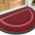 OLANLY Half Circle Door Mat Indoor Outdoor Entrance Welcome, Waterproof by OLANLY
