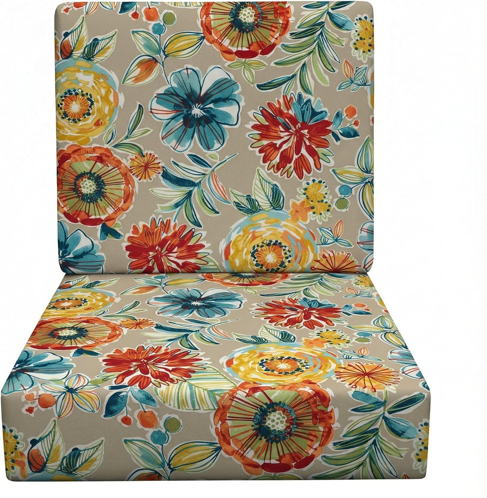 RSH DECOR: Deep Seating Foam Cushion Set | 25” x 25” x 5" Seat | All-Wea...