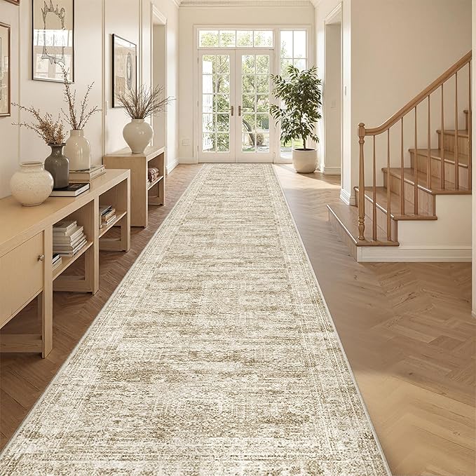 3x18 Washable Runner Rug for Hallway, Non-Slip Long Hallway Runner for Entryway - Image 3