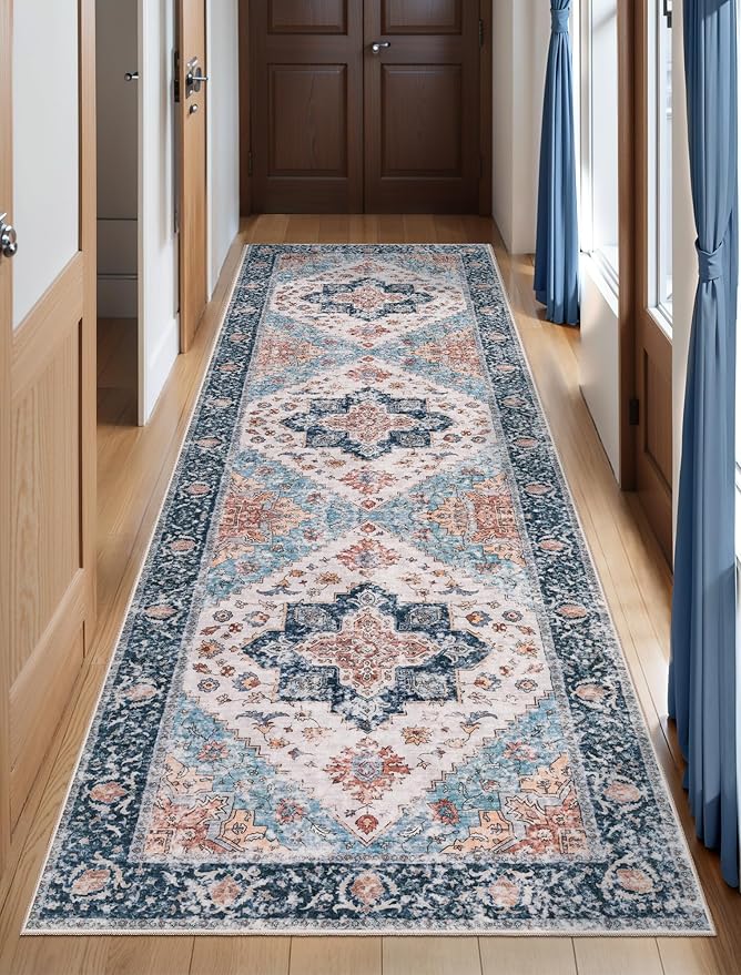 SERISSA Boho Washable Runner Rug by SERISSAHomeDecorCollection