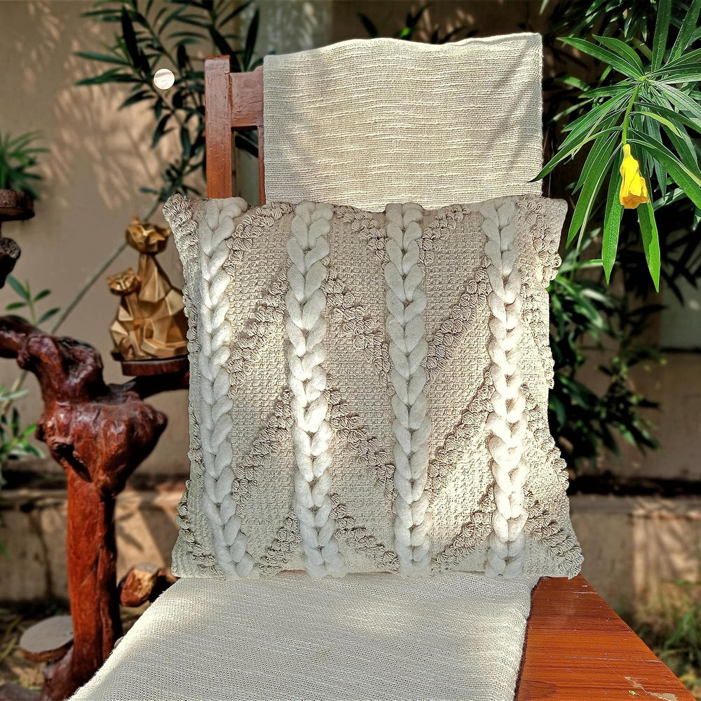 Trade Star 100% Cotton Throw Pillow Case Premium Quality Modern Super Soft De...