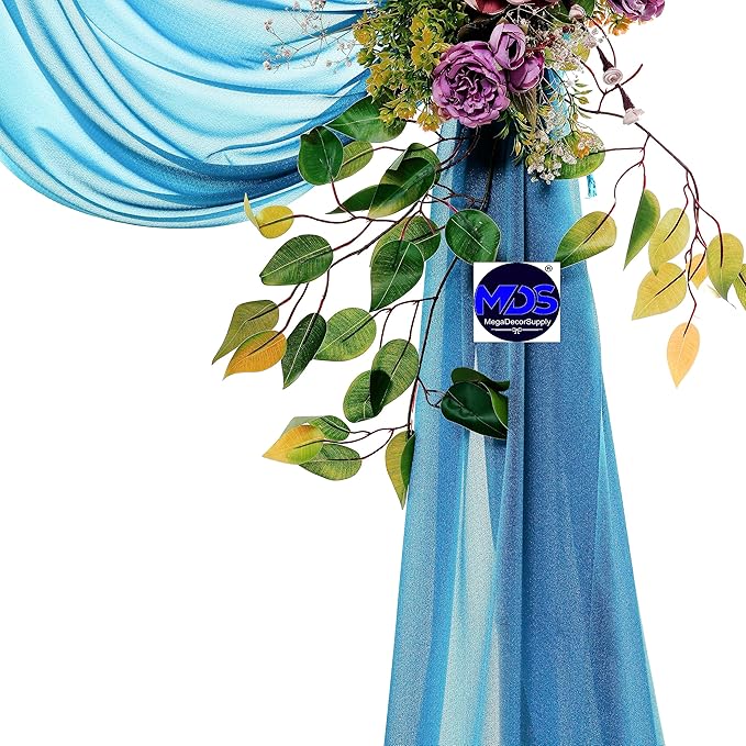 MDS Halloween Chiffon Draping Fabric - 2 Panel, 30" Wide x 40ft Long - S...