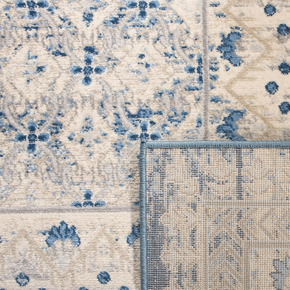 SAFAVIEH Brentwood Collection Area Rug - 9' x 12', Light Grey & B...