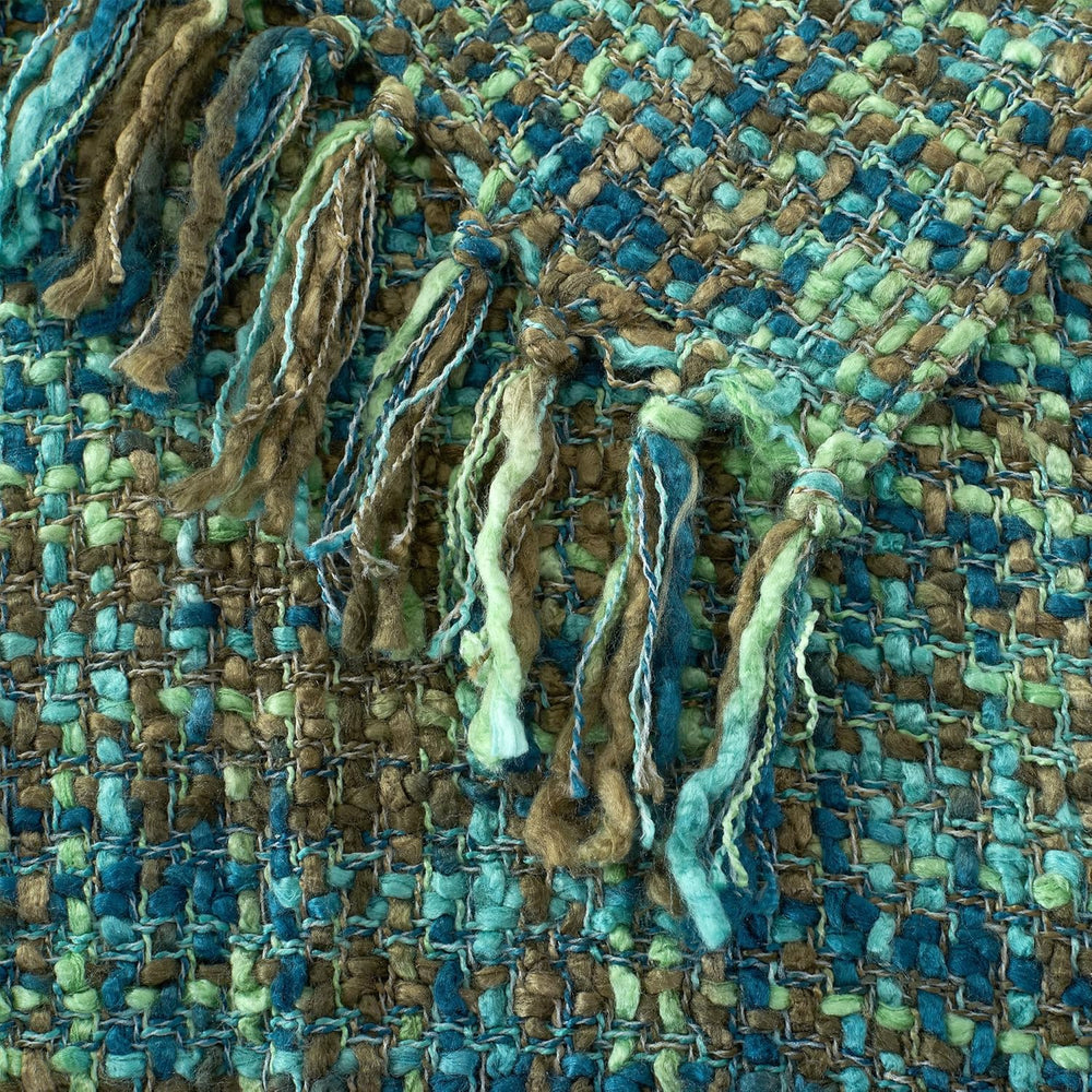 Multi-Color Cable Woven Throw Blanket for Couch - 50"X60"