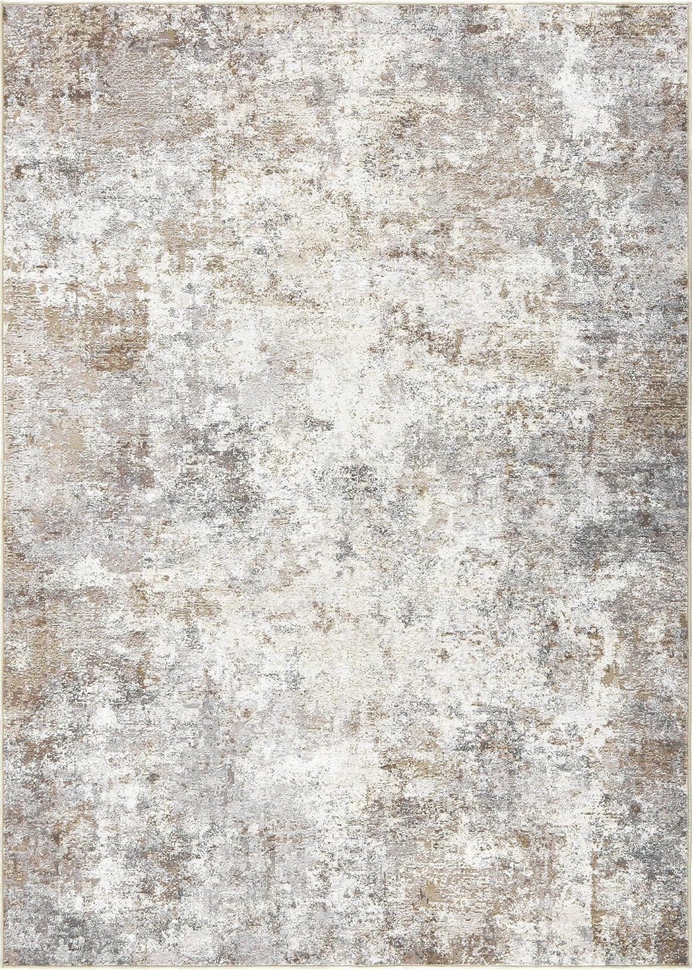 UERMEI 10x14 Area Rug Living Room Rugs Washable Neutral Brown Grey Carpet