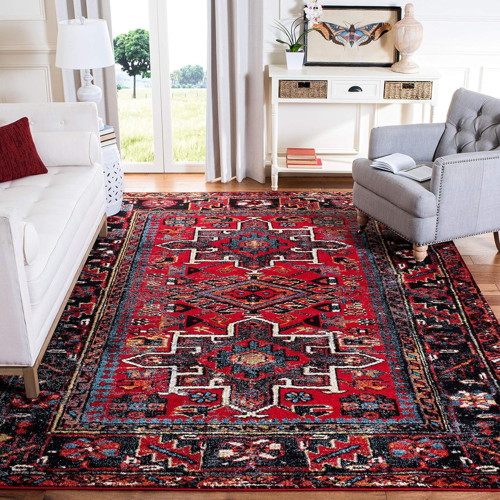 SAFAVIEH Area Rug 11x15 - Vintage Hamadan Collection - Large - Red & Mult...