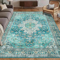 Washable Area Rug 5' x 7' Vintage Traditional Persian Mat by Unknown