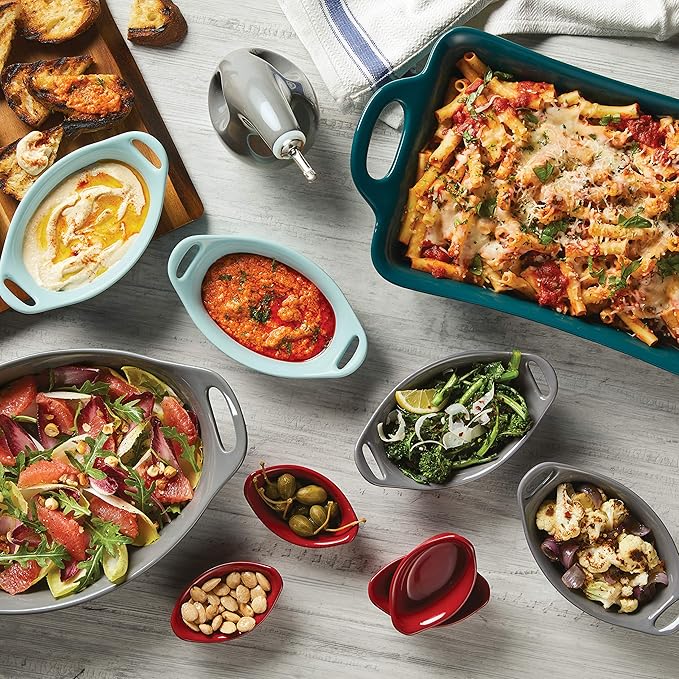 Rachael Ray Solid Glaze Ceramics Bakeware / Baking Pan, Oval - Image 2