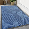 Smiry Front Door Mat Outside Entrance, Heavy Duty Sturdy Natural Rubber Doormat by Smiry