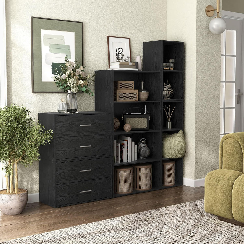 Homes: Inside + Out Apexa 2-Drawer Wooden Stackable Storage Drawers, Small Fo...