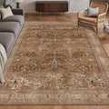 Washable Area Rug 3' x 5 ' Vintage Traditional Persian Mat by Unknown