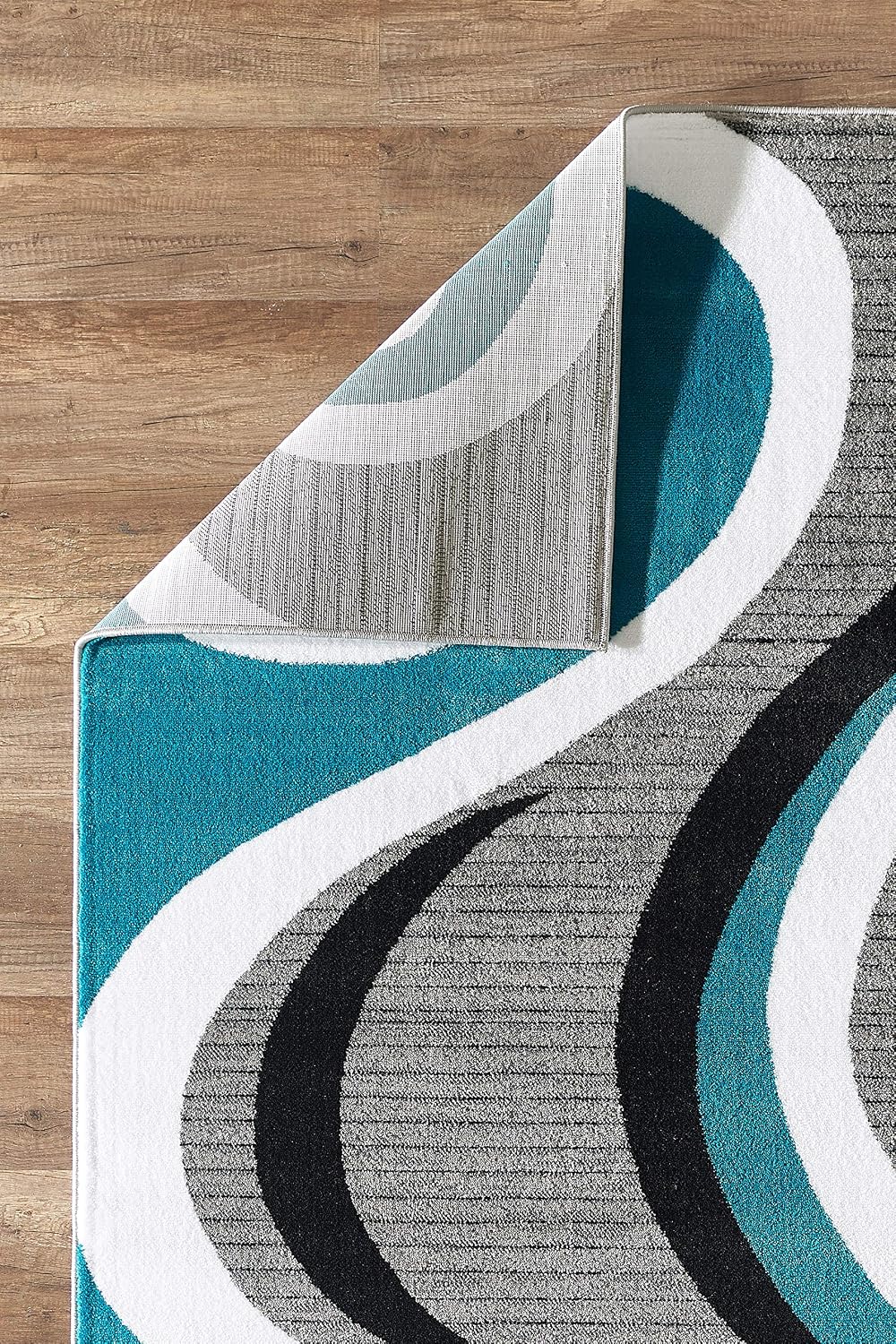 GLORY RUGS Modern Area Rug Swirls Carpet Bedroom Living Room Contemporary Din...