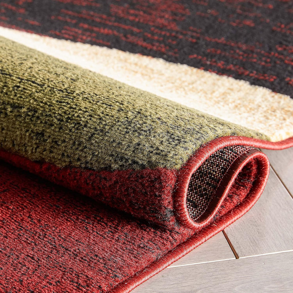 Well Woven Dulcet Bingo Red Modern Geometric Area Rug (5'3" x 7'...