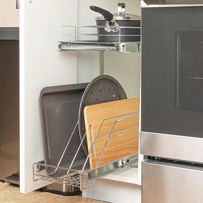 Household Essentials Glidez Multipurpose Chrome-Plated Steel Pull-Out/Slide-Out - Image 5
