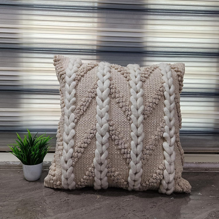 Trade Star 100% Cotton Throw Pillow Case Premium Quality Modern Super Soft Designer Highly Durable Pillow Cover 18x18 Inches Kilim Pillow Case Tufted Cushion Cover Handmade Spring Cushion Cover