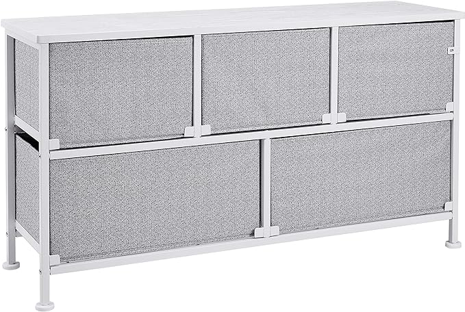 Amazon Basics Extra Wide Fabric 5-Drawer Storage Organizer Unit - Image 5