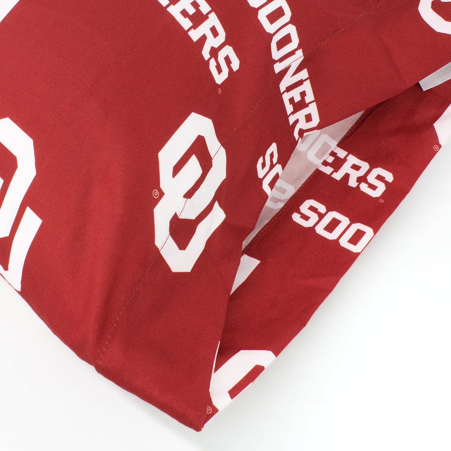 Everything Comfy Oklahoma Sooners Pillowcase, Body Pillow, 20" x 60", Includes 1 Pillowcase