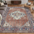 Washable Area Rug 9' x 12' Vintage Traditional Persian Mat by Unknown