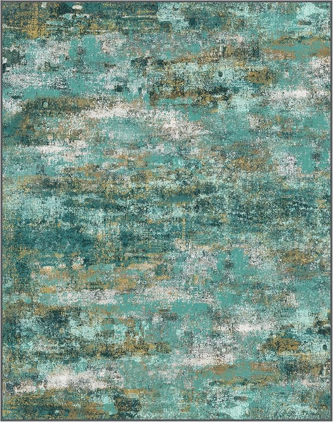 Area Rugs 5x8 for Living Room Bedroom, Modern Abstract Machine Washable Rug - Image 5