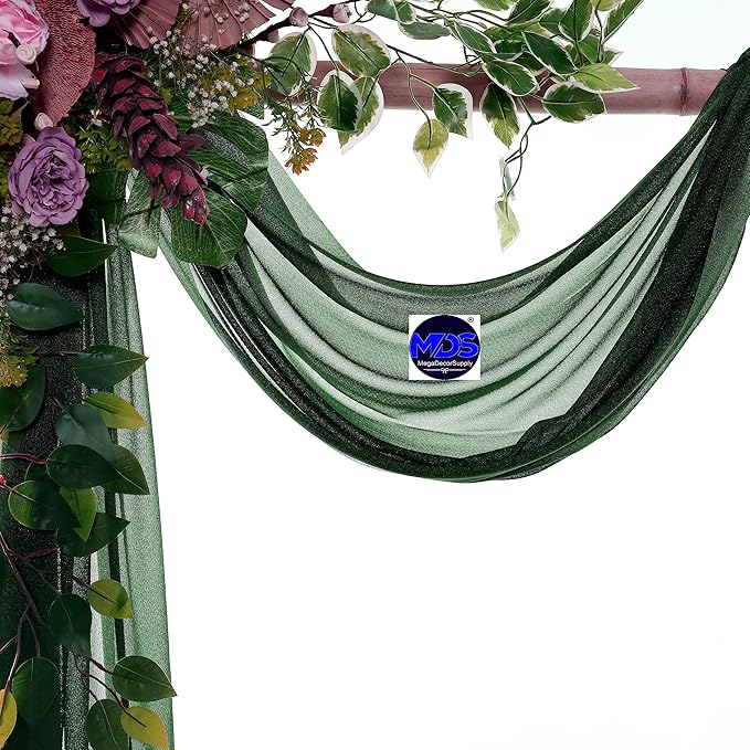 MDS Halloween Chiffon Draping Fabric - 2 Panel, 30" Wide x 30ft Long - S...
