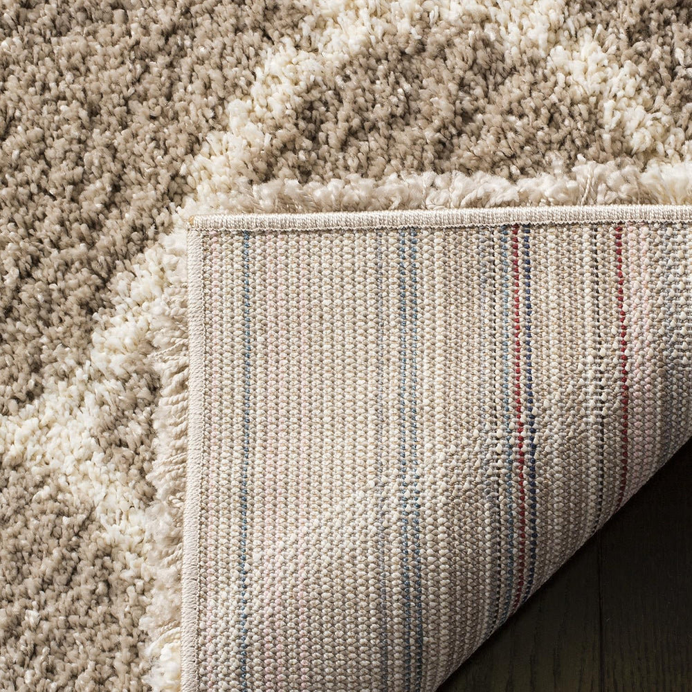 SAFAVIEH Hudson Shag Accent Rug 2x3, Plush Trellis Beige & Ivory SGH280S