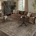5x7 Washable Area Rug for Living Room Bedroom Vintage Brown Soft Low Pile by WondRg
