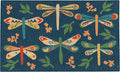 Now Designs Dragonfly Natural Coconut Fiber Printed Doormat Vinyl Backed by NowDesigns