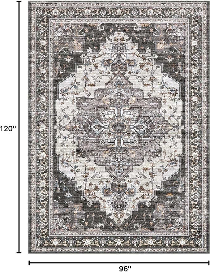BEIMO Area Rugs 8x10 for Living Room Bedroom, Modern Vintage Machine Washable - Image 2