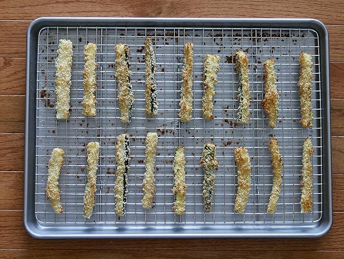 USA Pan Quarter Sheet Oven Safe Nonstick Baking and Cooling Rack - Image 5